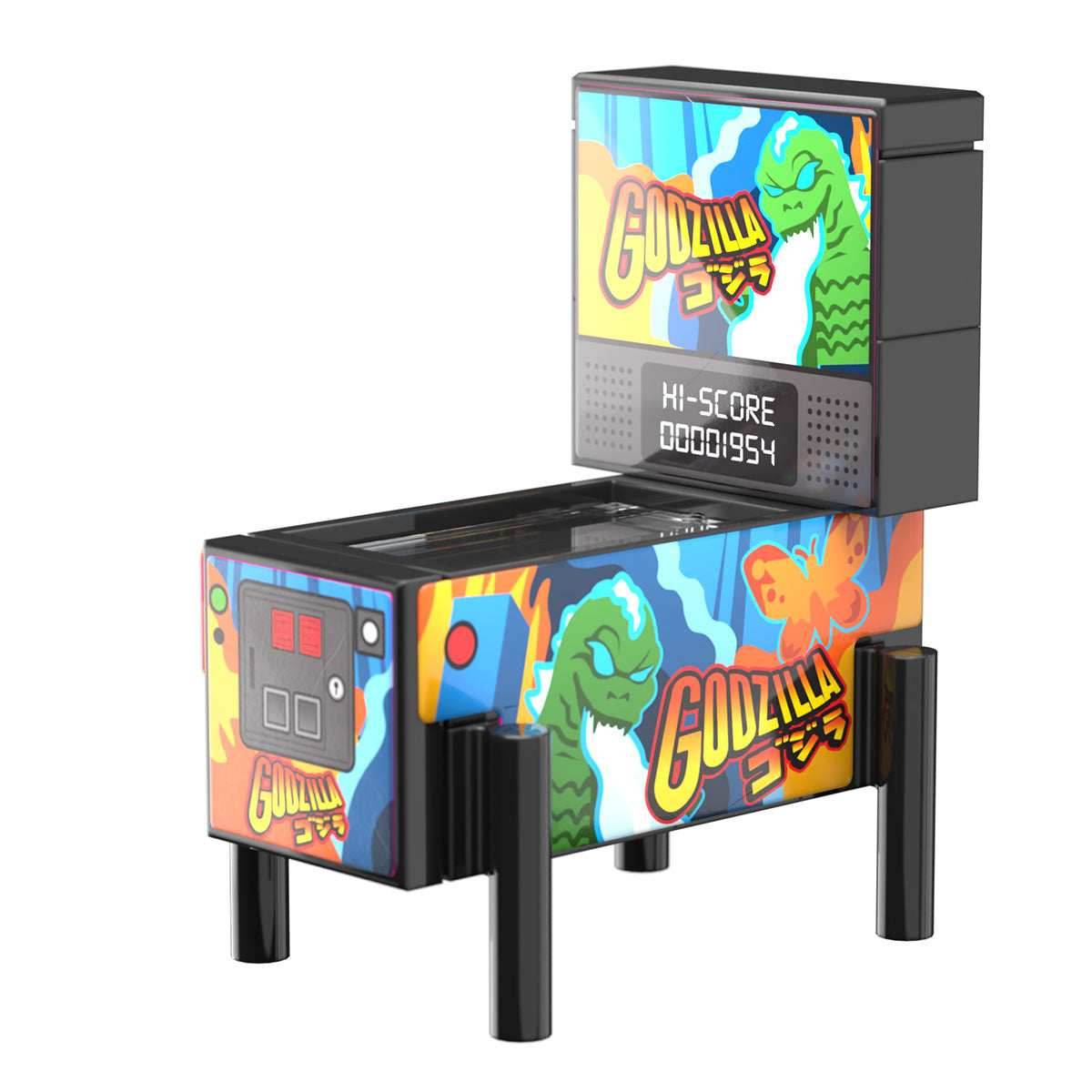 Godzilla Pinball Arcade Machine Building Set made using LEGO parts - B3 Customs -