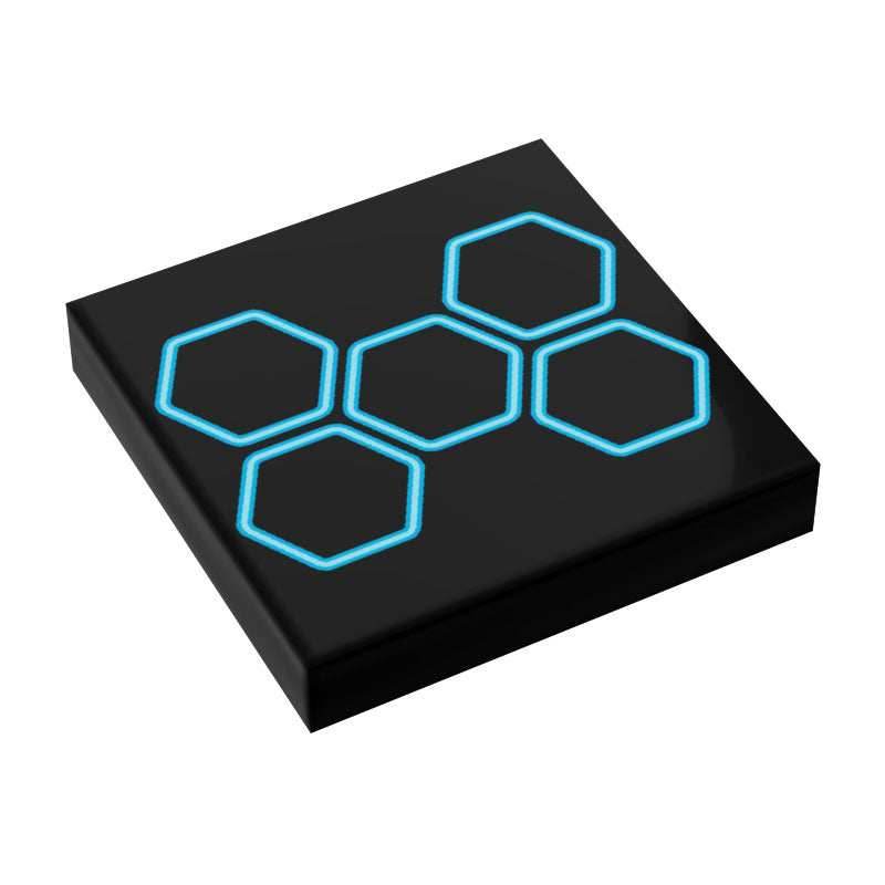 BLOK Lightcyle Honeycomb (Small) Grid Flooring / Wallpaper 2x2 Tile - B3 Customs -