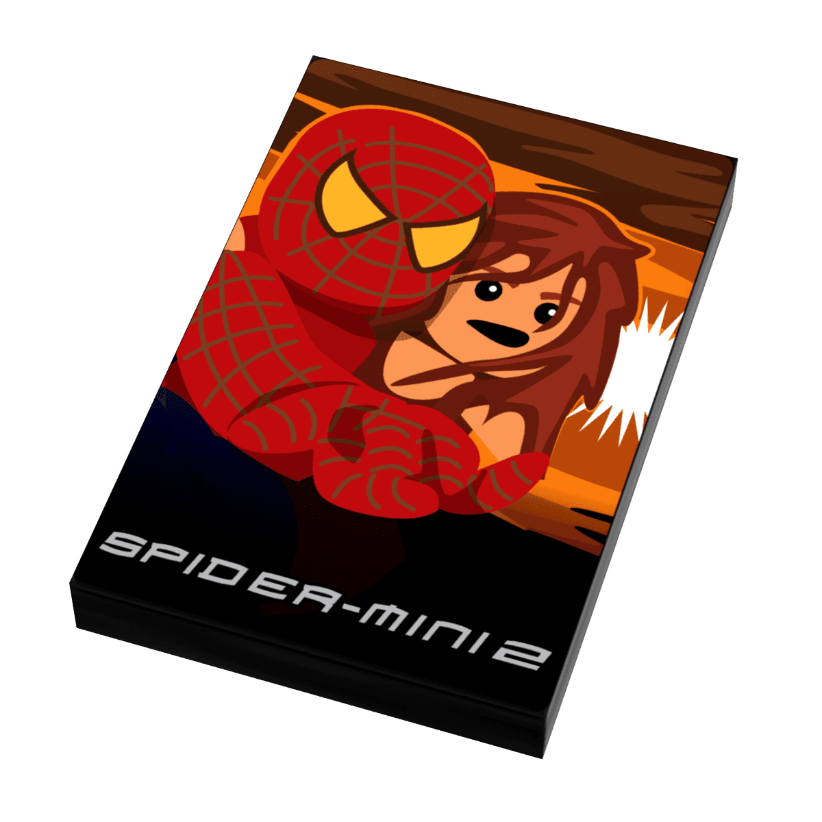Spider-Fig 2 Movie Cover (2x3 Tile) - B3 Customs -
