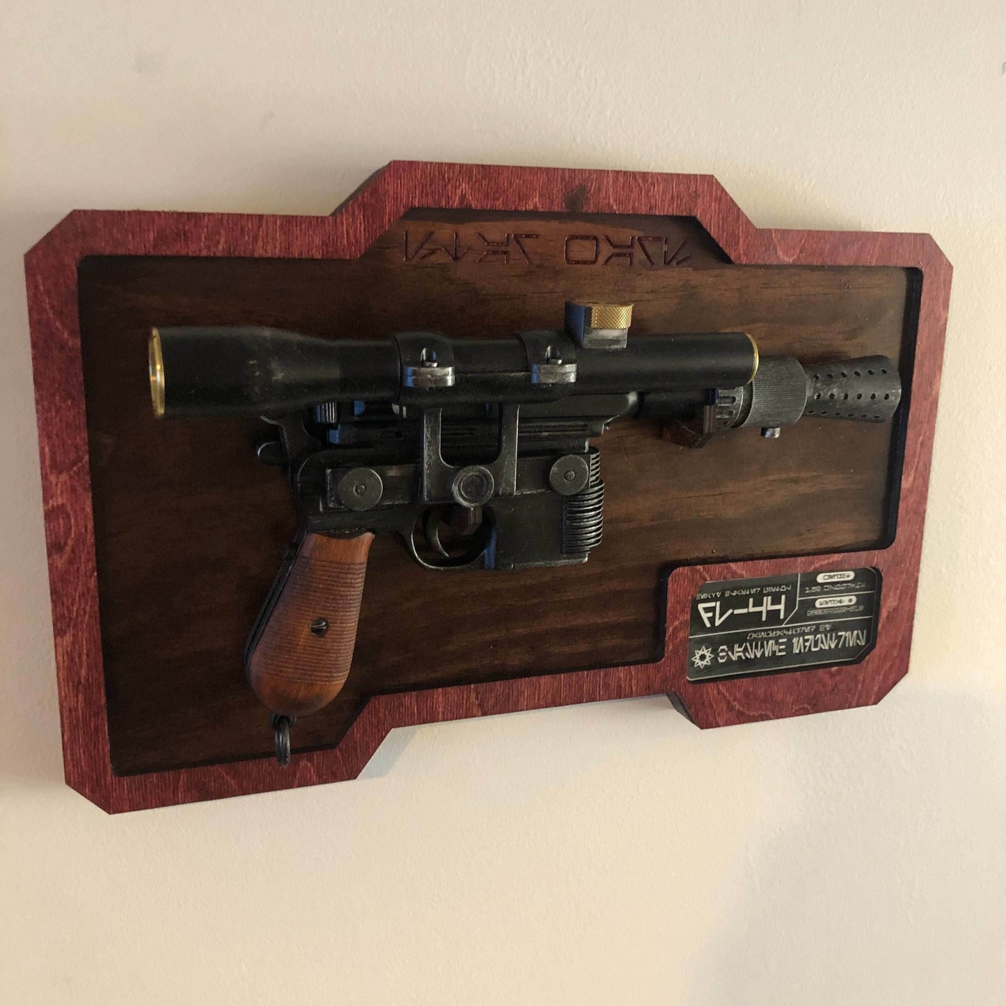 Custom Star Wars DL-44 Blaster Plaque -