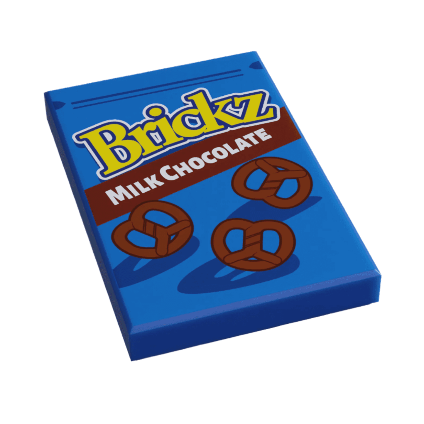Brickz Pretzel Minifig Snack (2x3 Tile) made using LEGO parts -