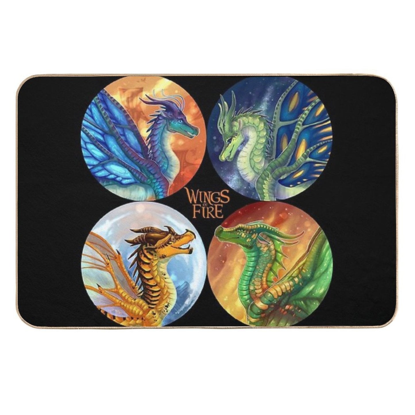 Wings of Fire - Heroes of The Lost Continent Absorbent Bath Mat