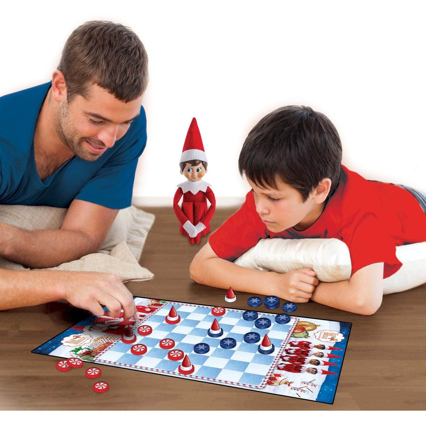 Elf on the Shelf Checkers Board Game -