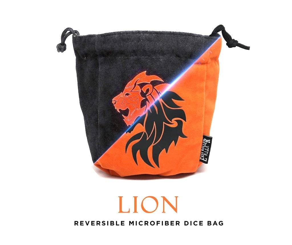 Lion Reversible Microfiber Self-Standing Large Dice Bag -