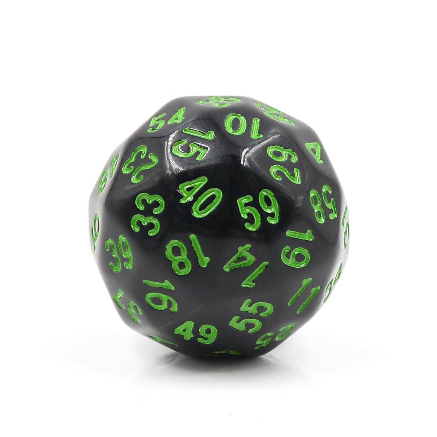 D60-Black Opaque w/Green Numbers -