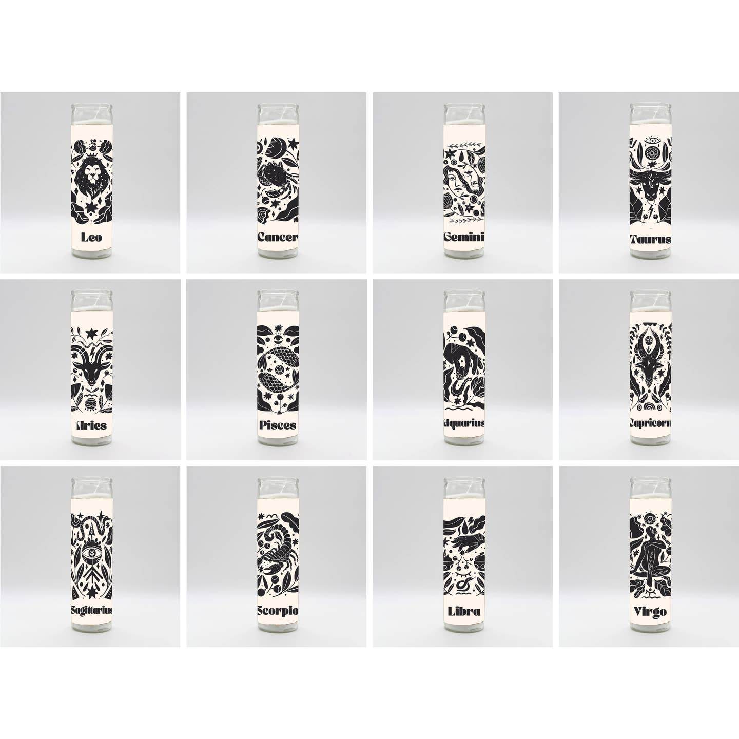 Zodiac Complete Candle Set -