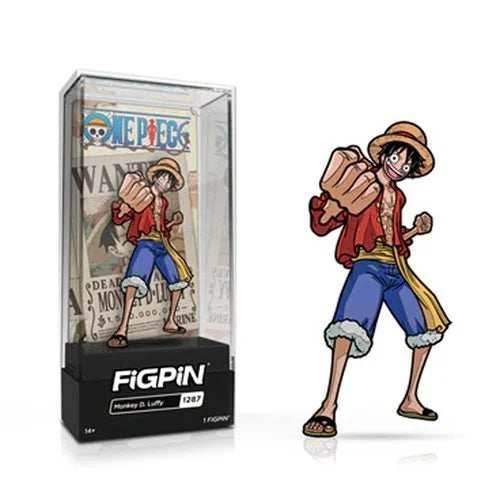 One Piece Monkey D. Luffy Version 3 FiGPiN Classic 3-Inch Enamel Pin -