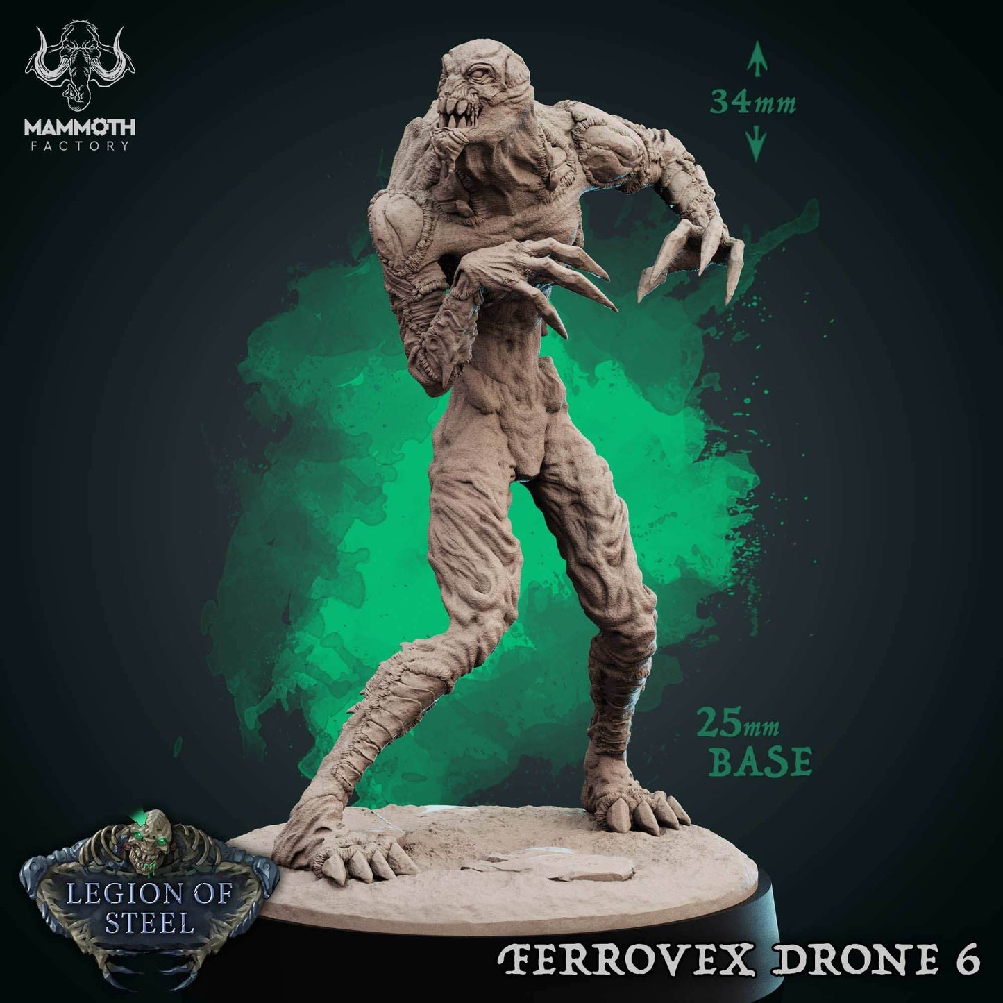 Ferrovex Drone: Sculpt 6 (Ghoul Horror) -