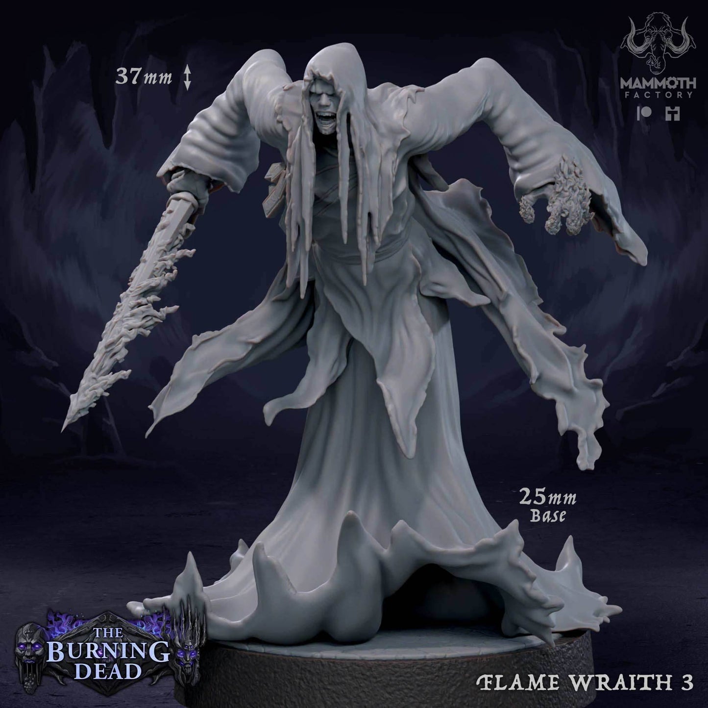 Flame Wraith: Sculpt 3 -
