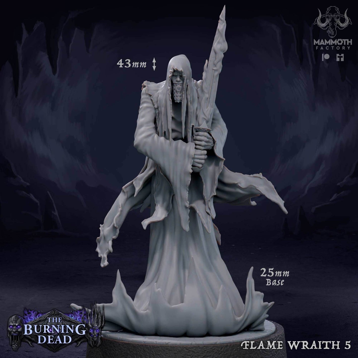 Flame Wraith: Sculpt 5 -