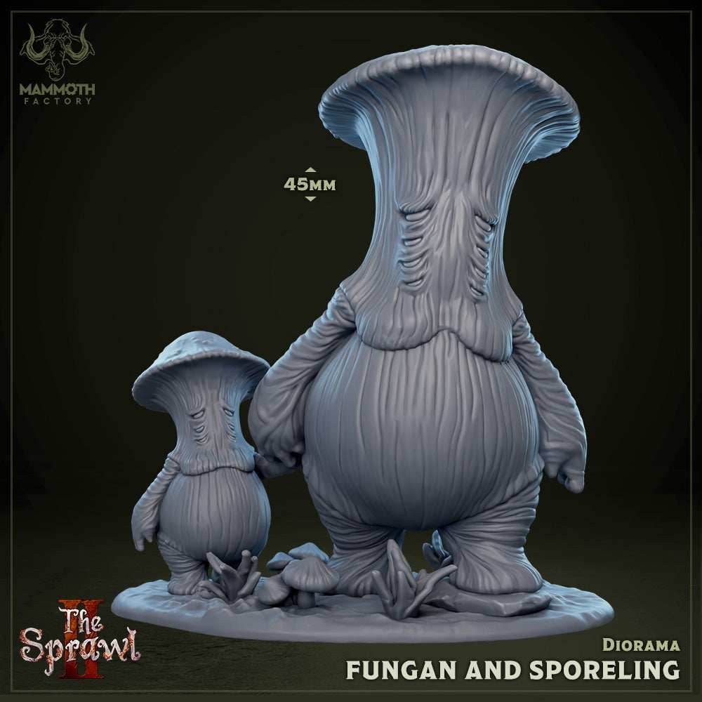 Fungan & Sporeling Diorama -