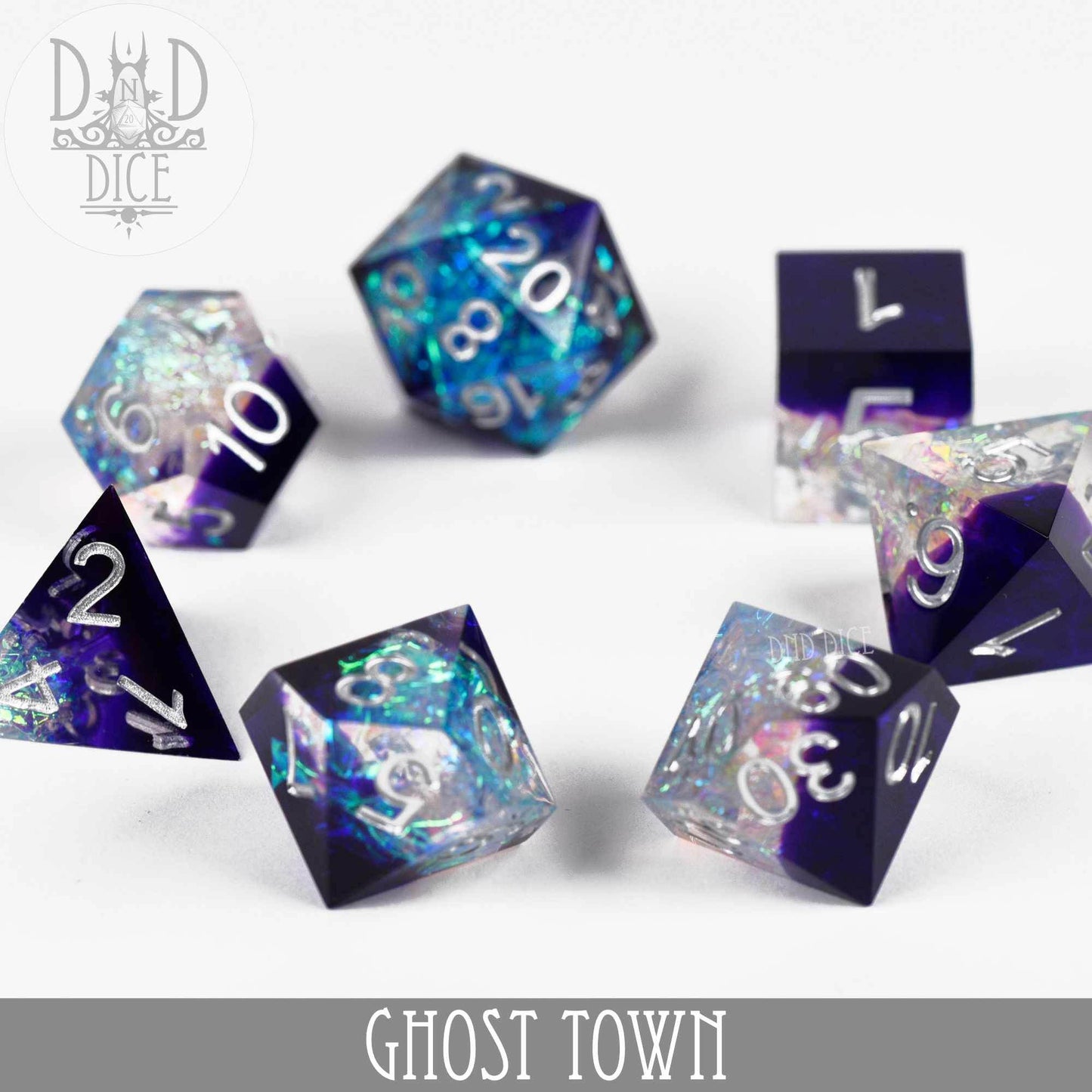 Ghost Town Handmade Dice Set -