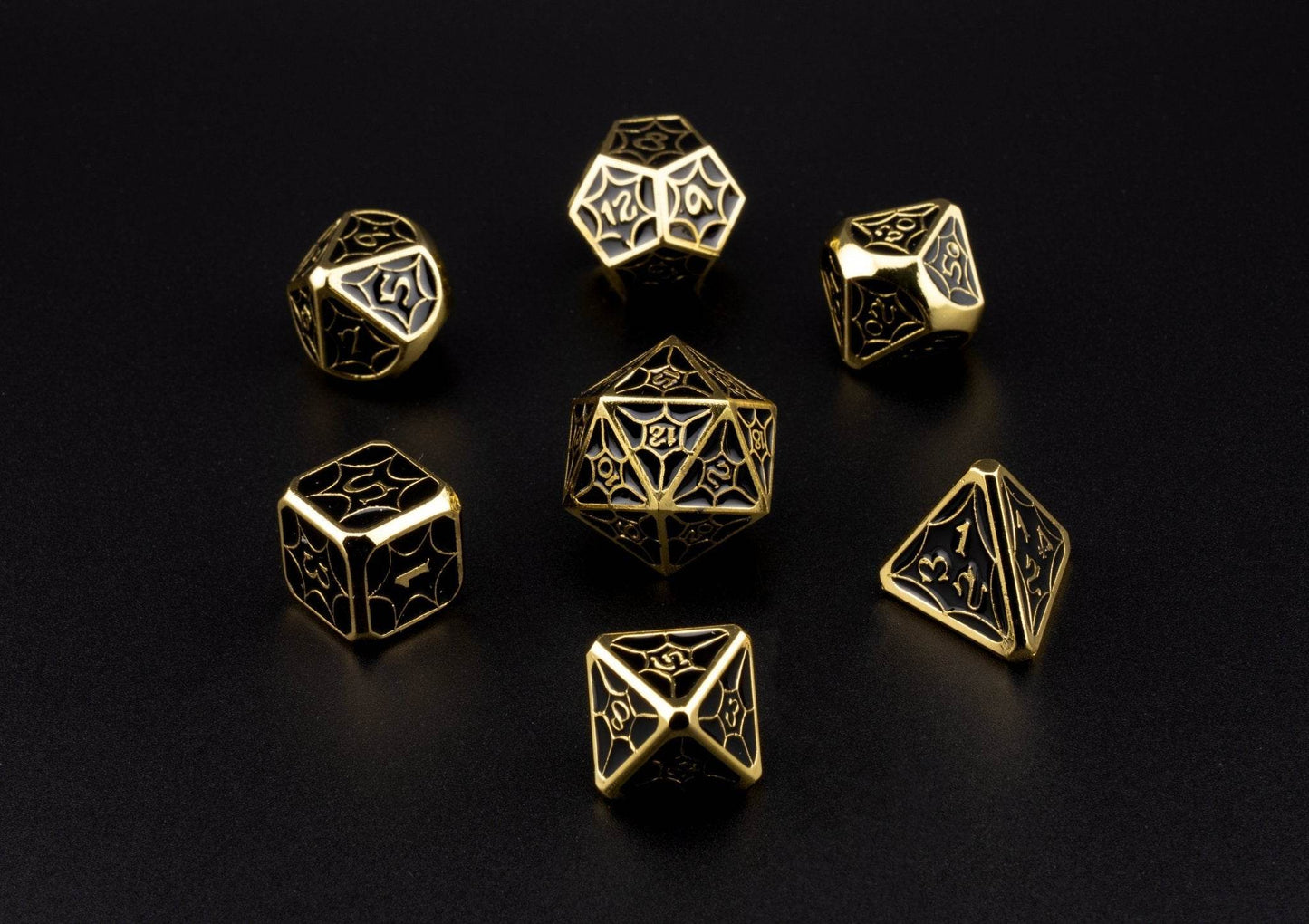 Gilded Noir Dice Set -