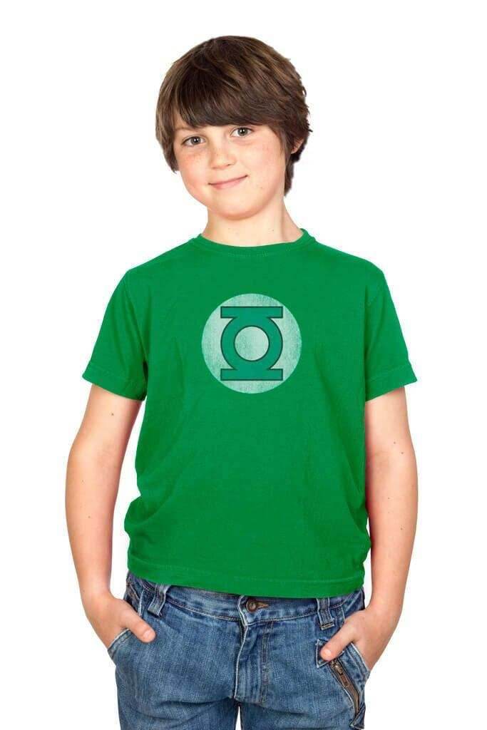Green Lantern Distressed Logo Youth T-shirt - YS