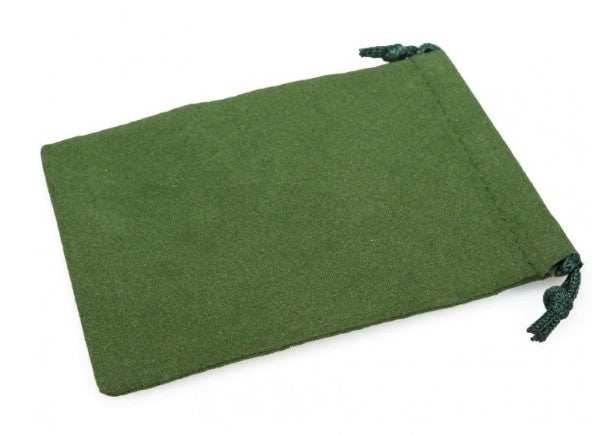 Velour Dice Bag (Large): Green -