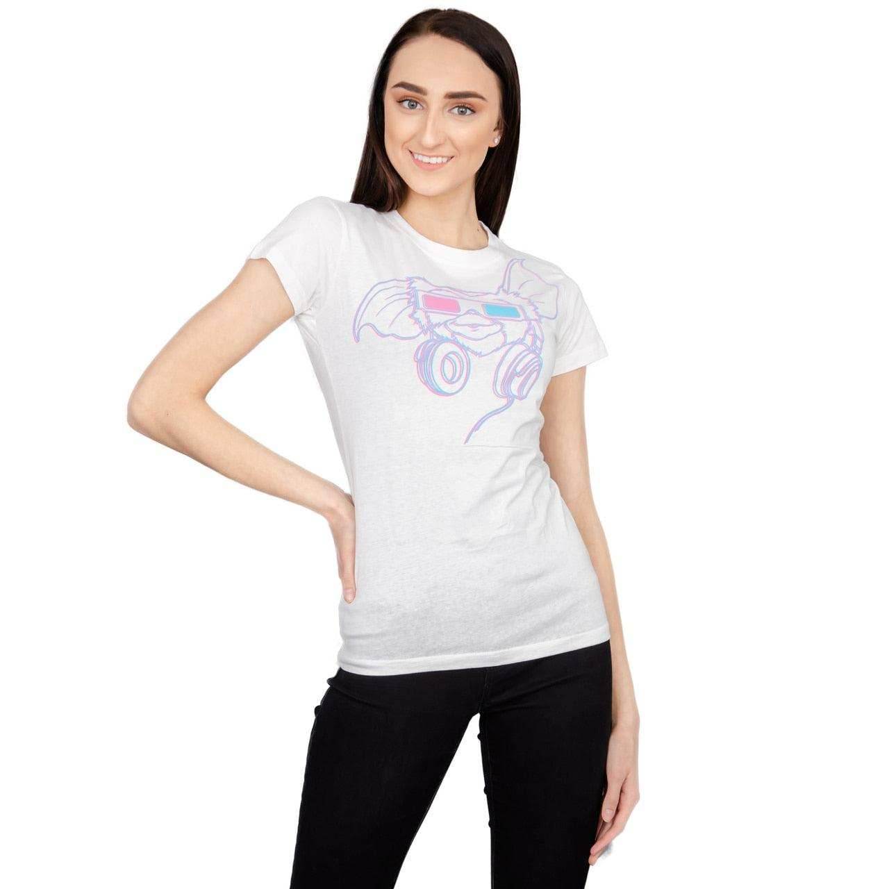 Gremlins Gizmo Headphones 3D Glasses Juniors T-Shirt - S