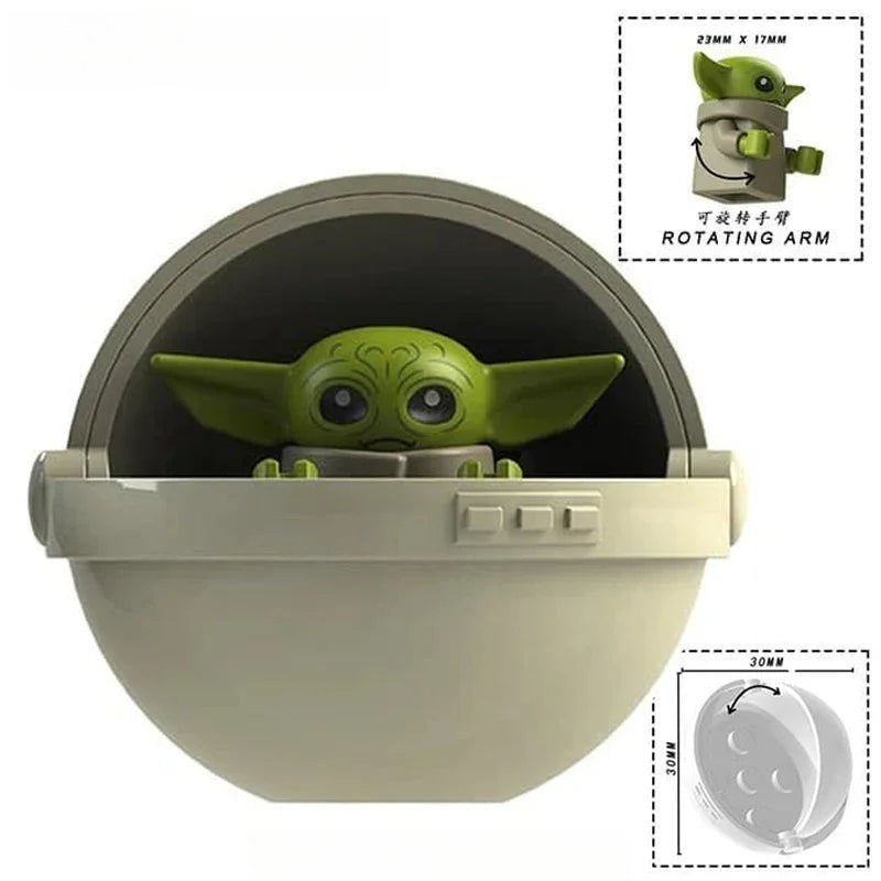 Grogu in Hovering crib Star Wars Lego Compatible Minifigure