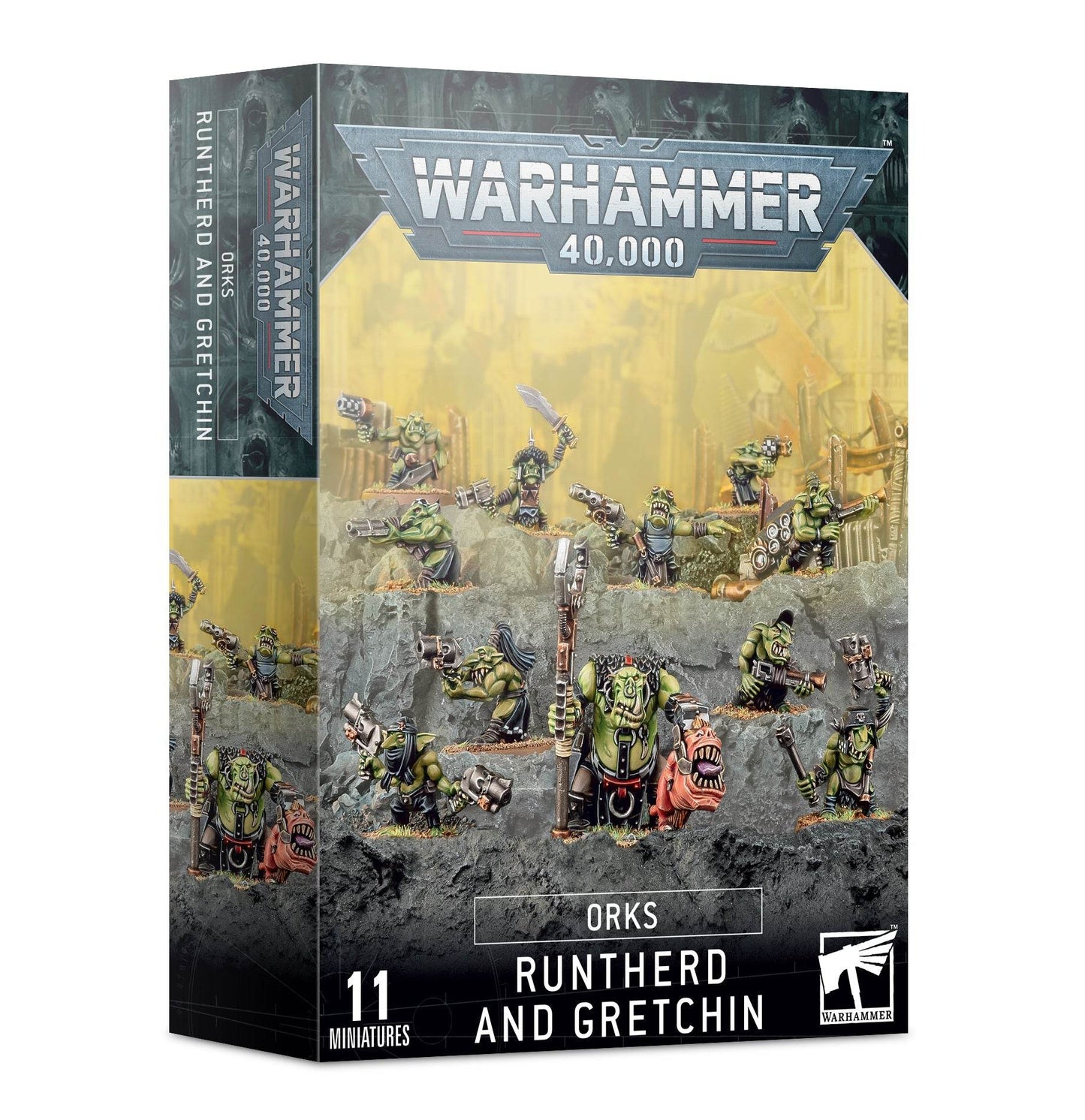 Warhammer 40k Orks: Runtherd and Gretchin -