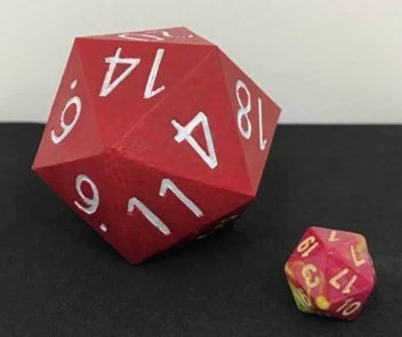 Christmas Ornament - D20 Oversized Dice (Made to Order: Ships 3 days from purchase) -