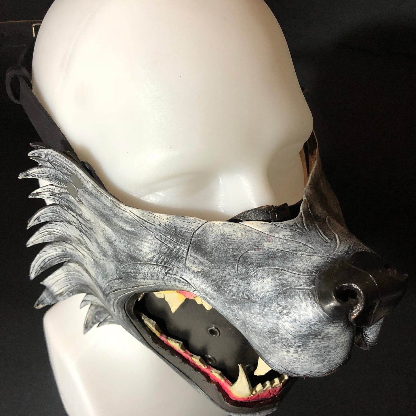 Mouth of the Lycan - Handmade Genuine Leather Riding Mouth Mask -