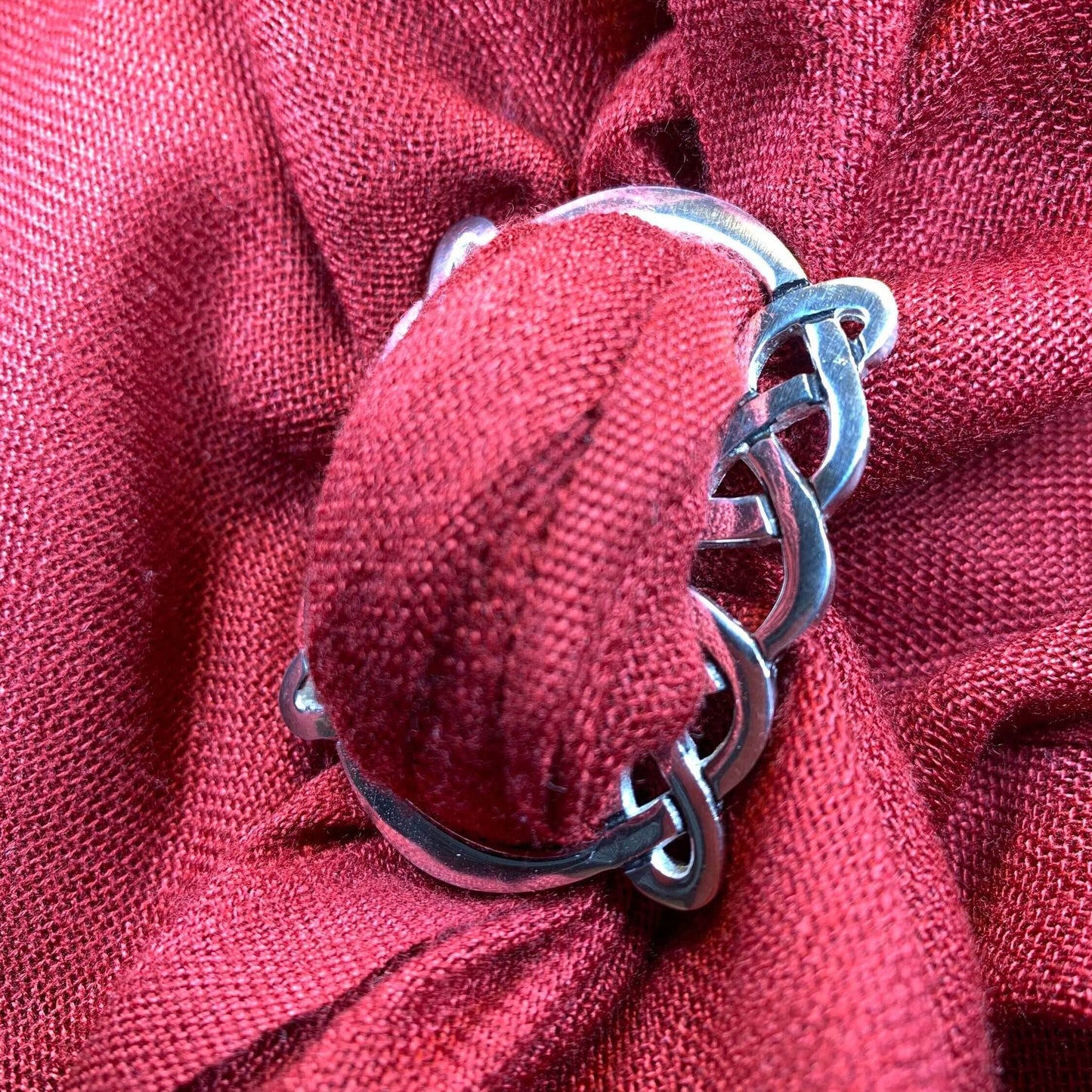 Celtic Knot Scarf Ring -
