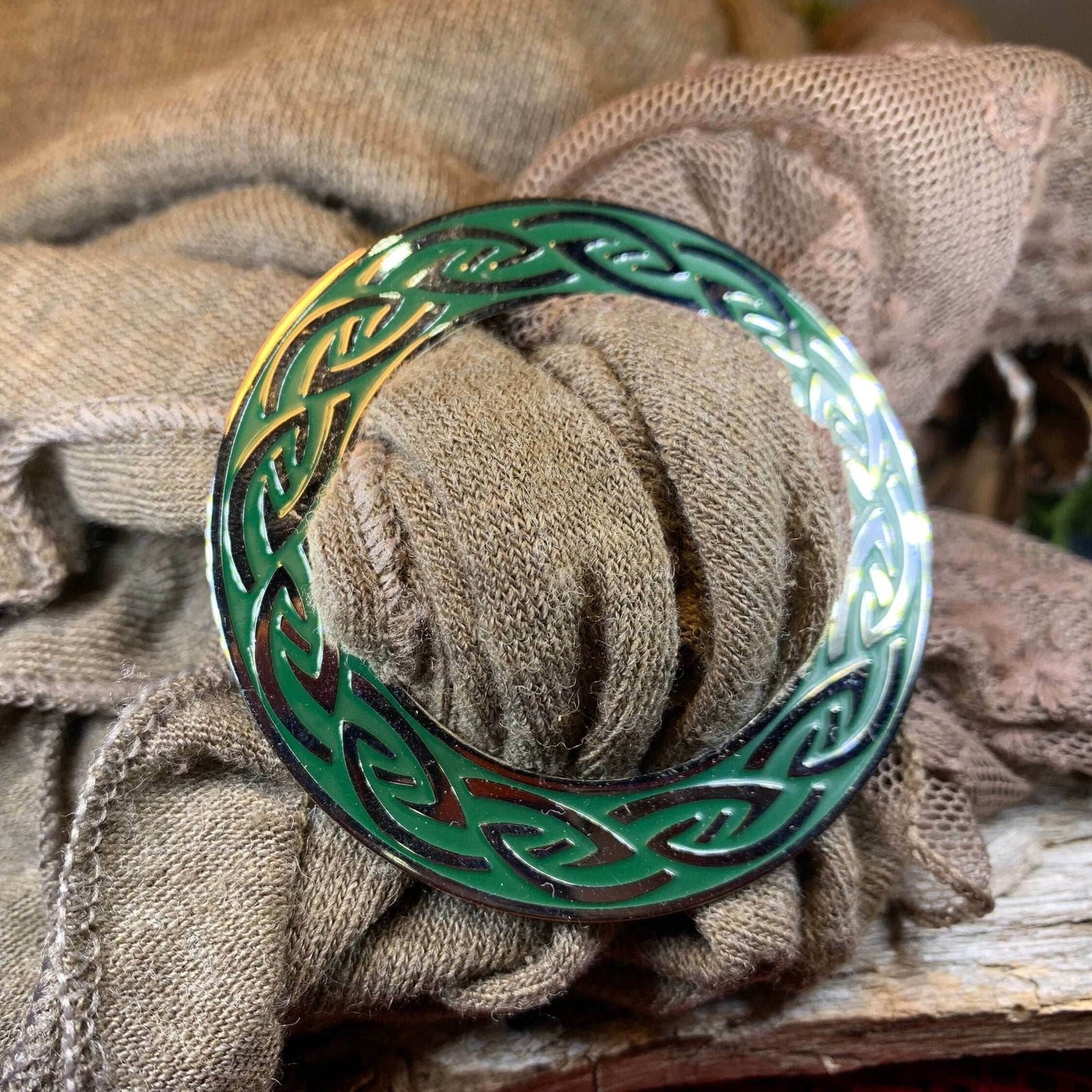 Mayfield Celtic Knot Scarf Ring -
