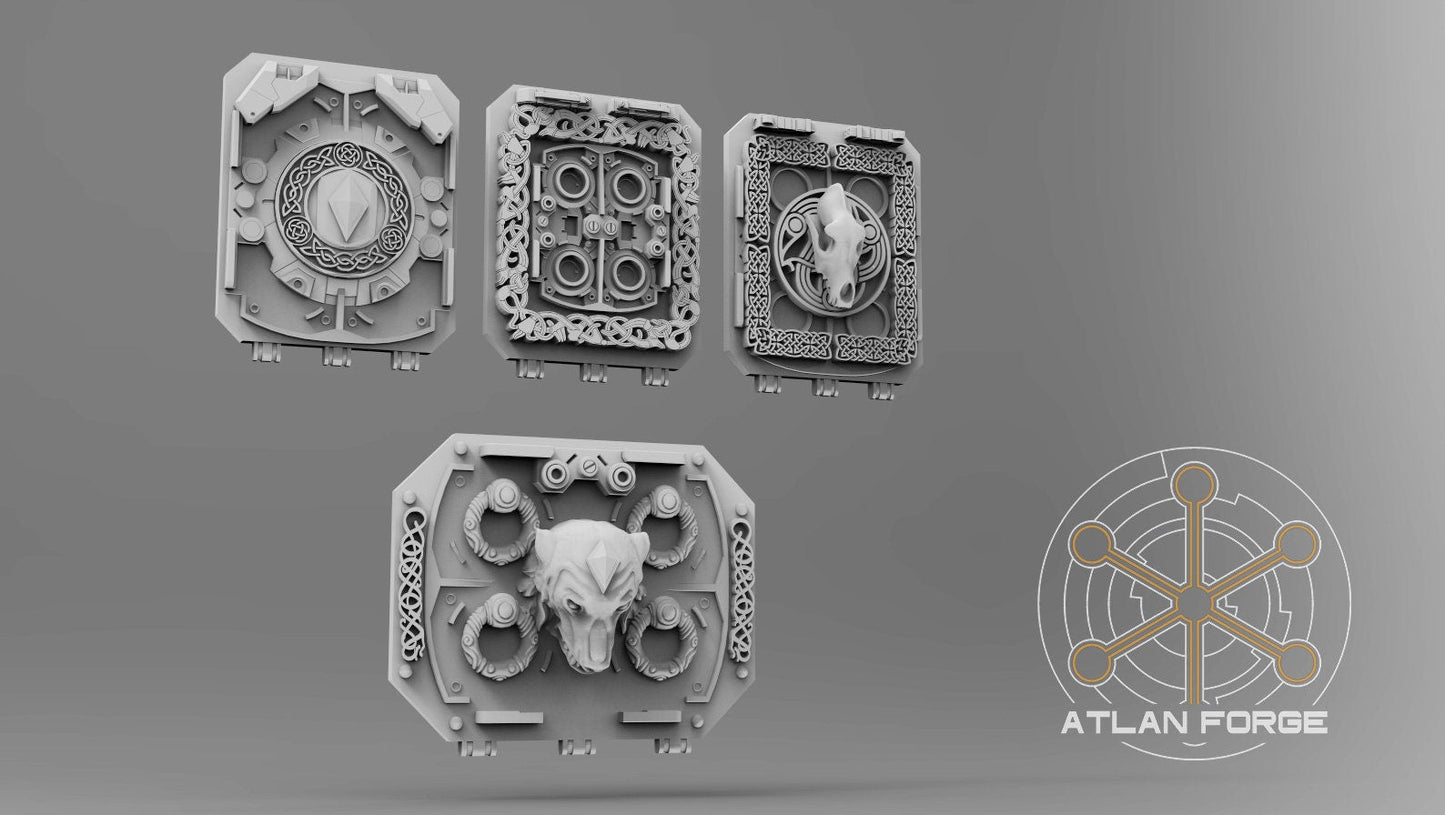3d Printed Asgardian Vehicle Ornaments by Atlan Forge Miniatures