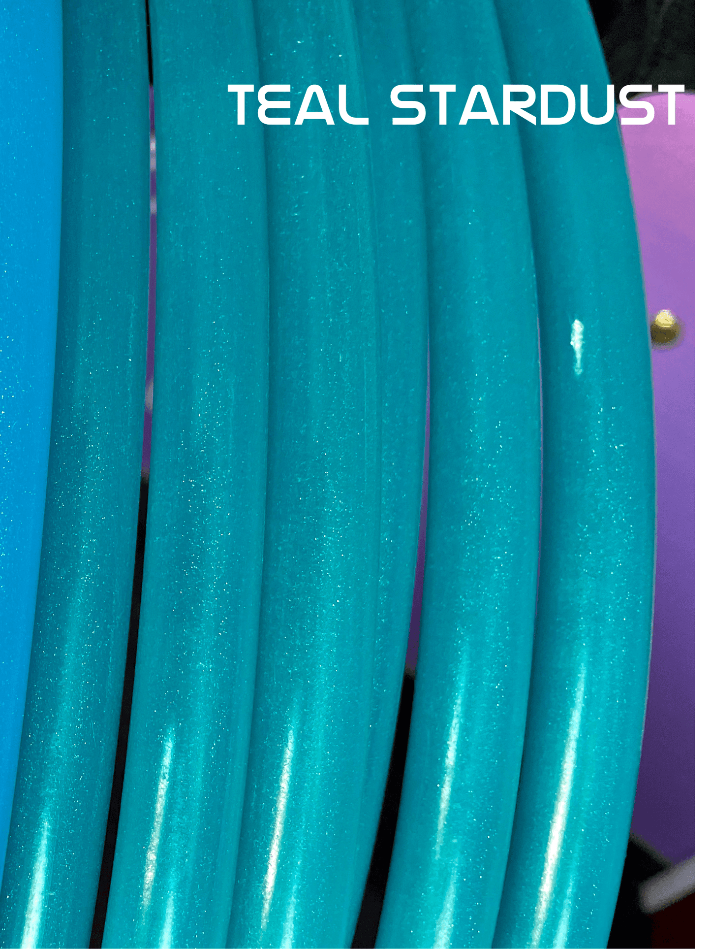 Teal Stardust (5/8) Polypro Hula Hoop -