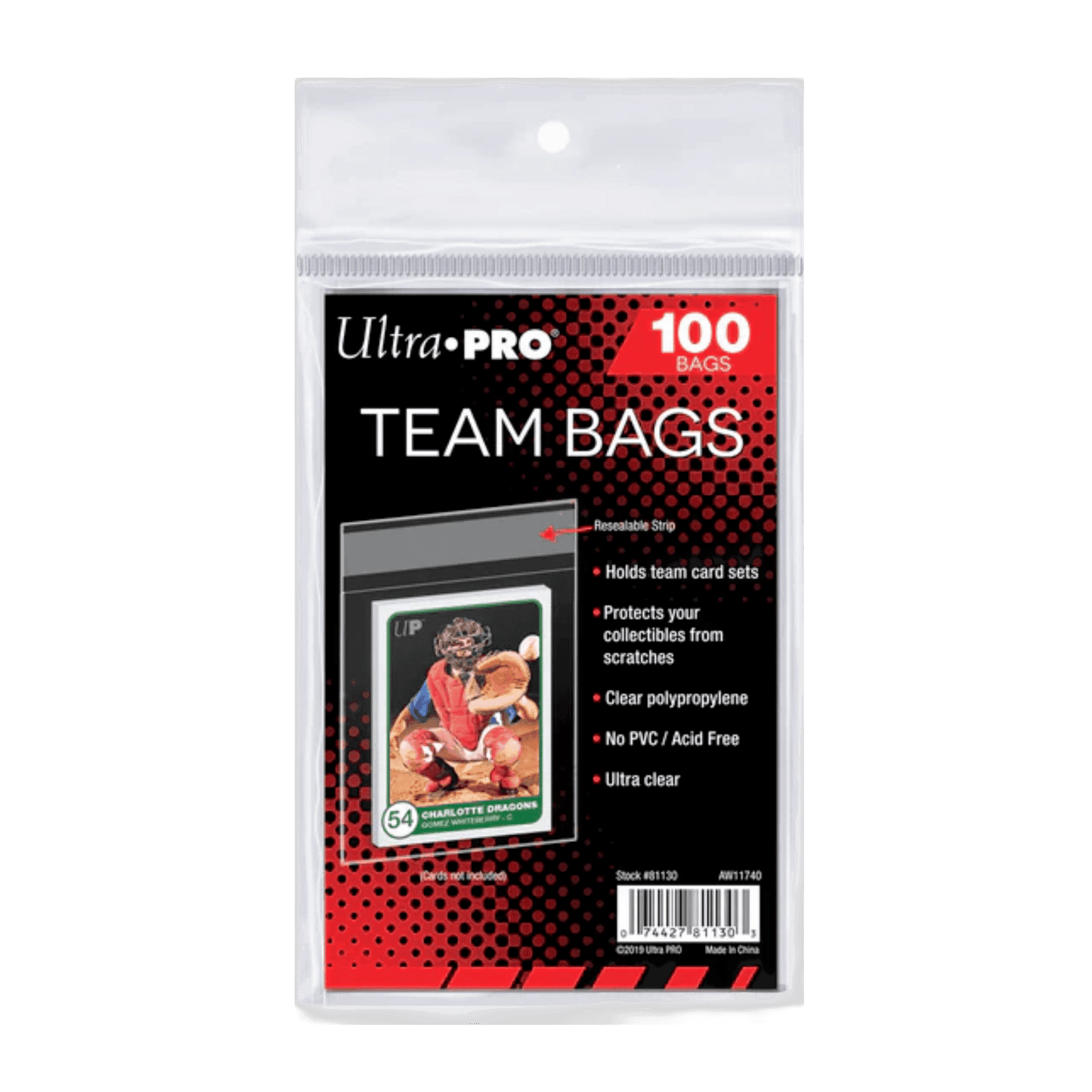 Ultra-Pro Team Bags 100ct -