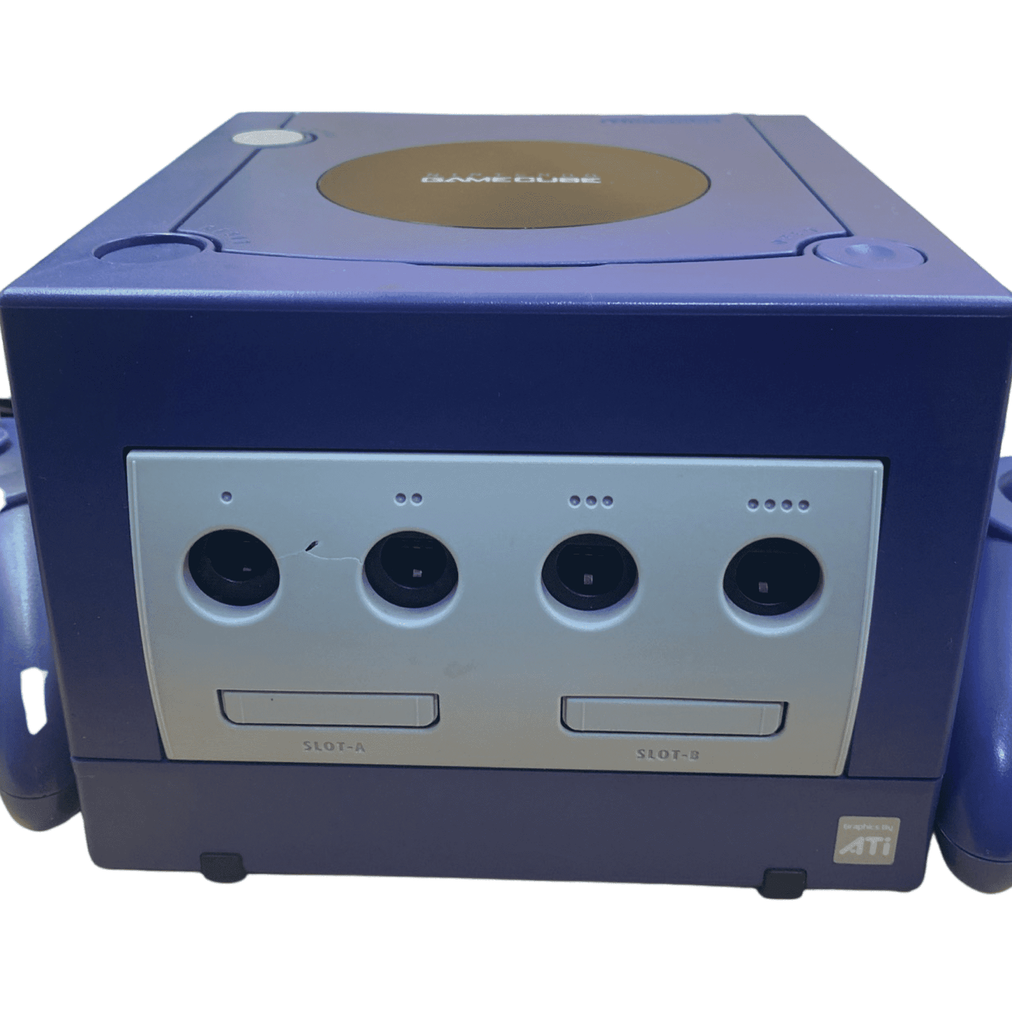 Indigo GameCube System (with 2 Original NGC Controllers) - 1 Indigo Original & 1 3rd Party