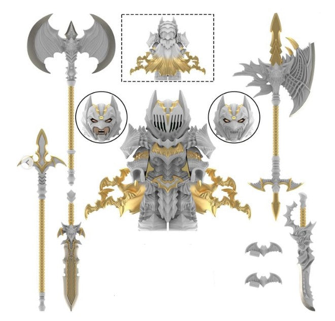 Batman Berserk Anime Minifigure – Dark Armored Demon Slayer Style