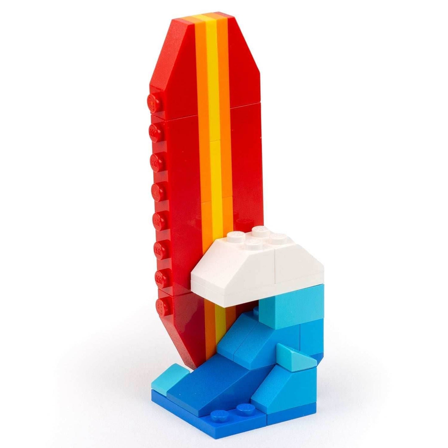 Surfboard with Wave (Summer Fun!) - Custom Building Set -