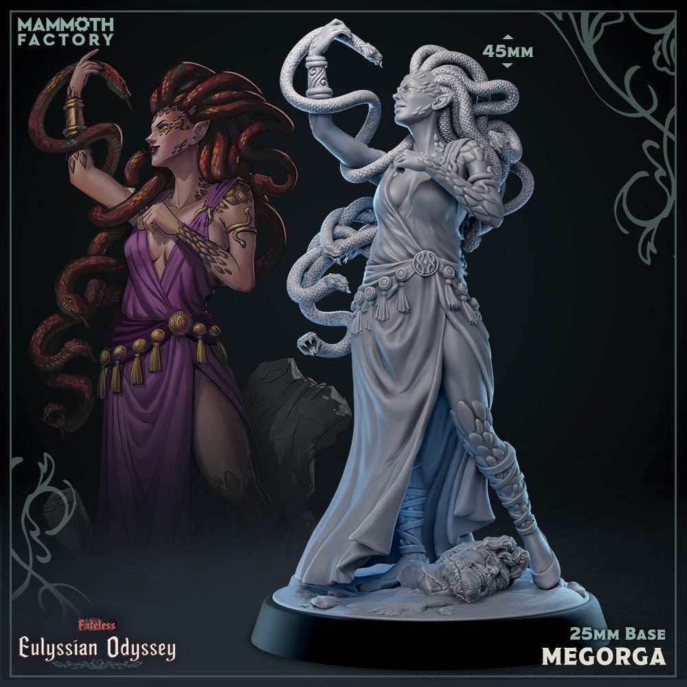 Megorga (Female Gorgon Sorcerer) -