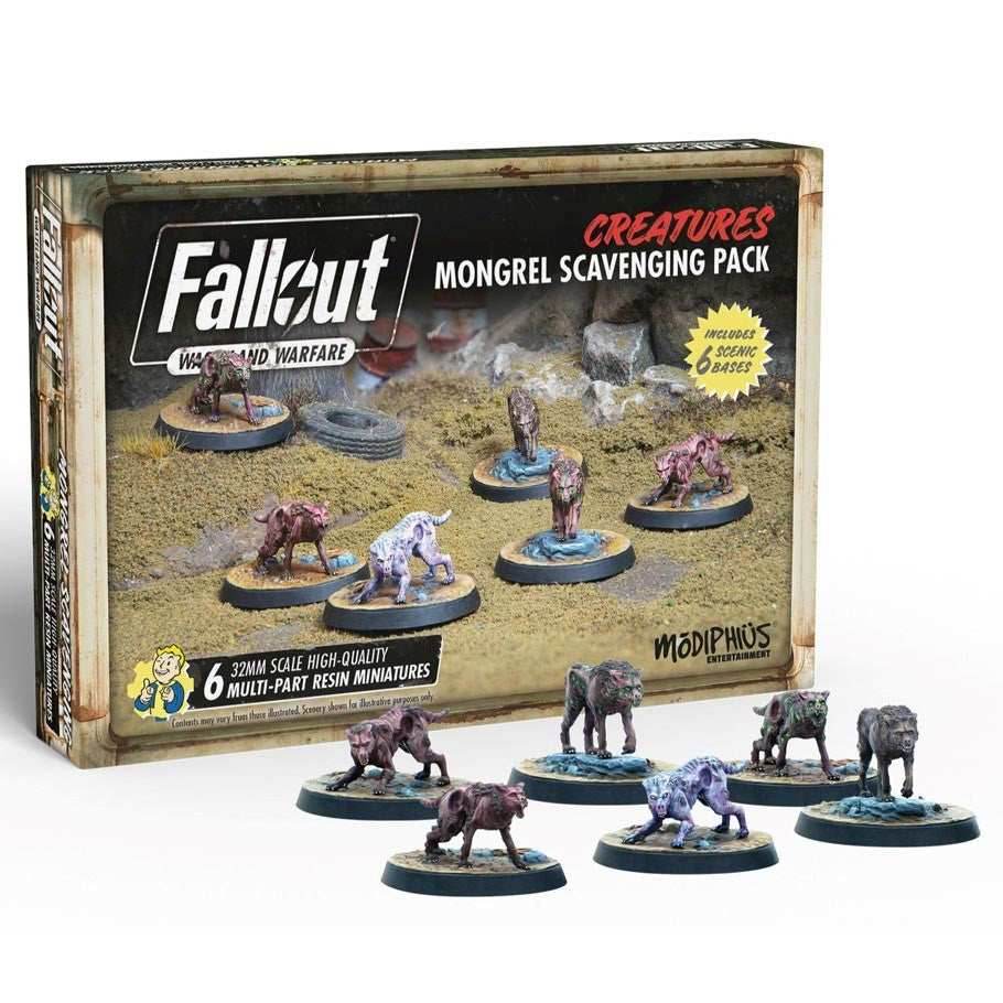 Fallout: Wasteland Warfare - Creatures - Mongrel Scavenging Pack -