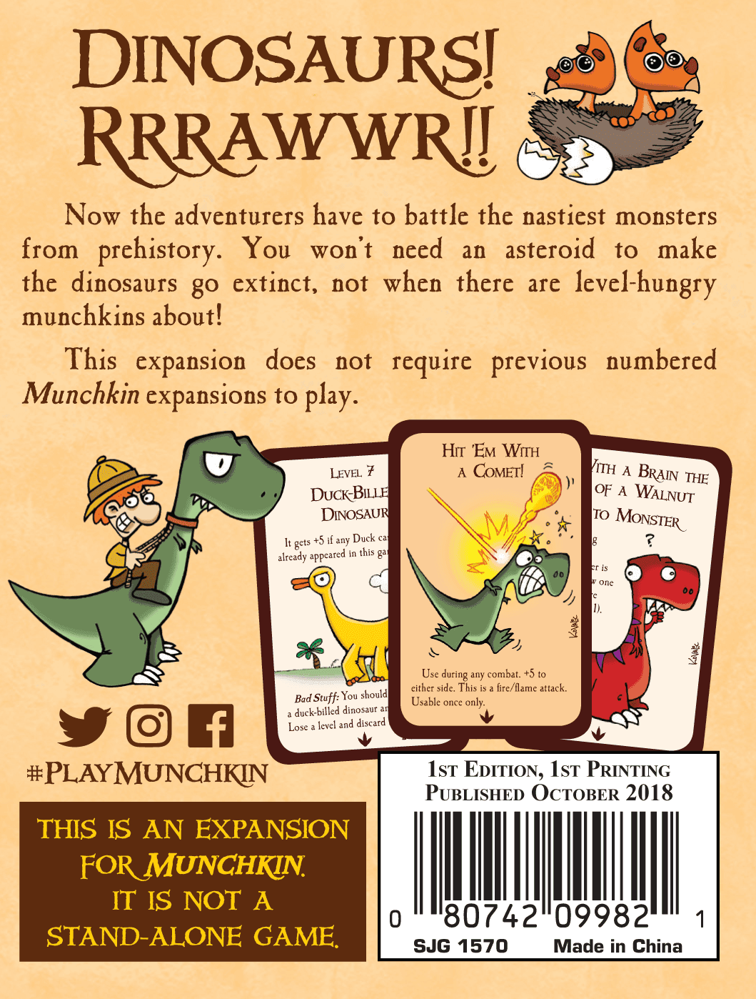 Munchkin 9: Jurassic Snark -