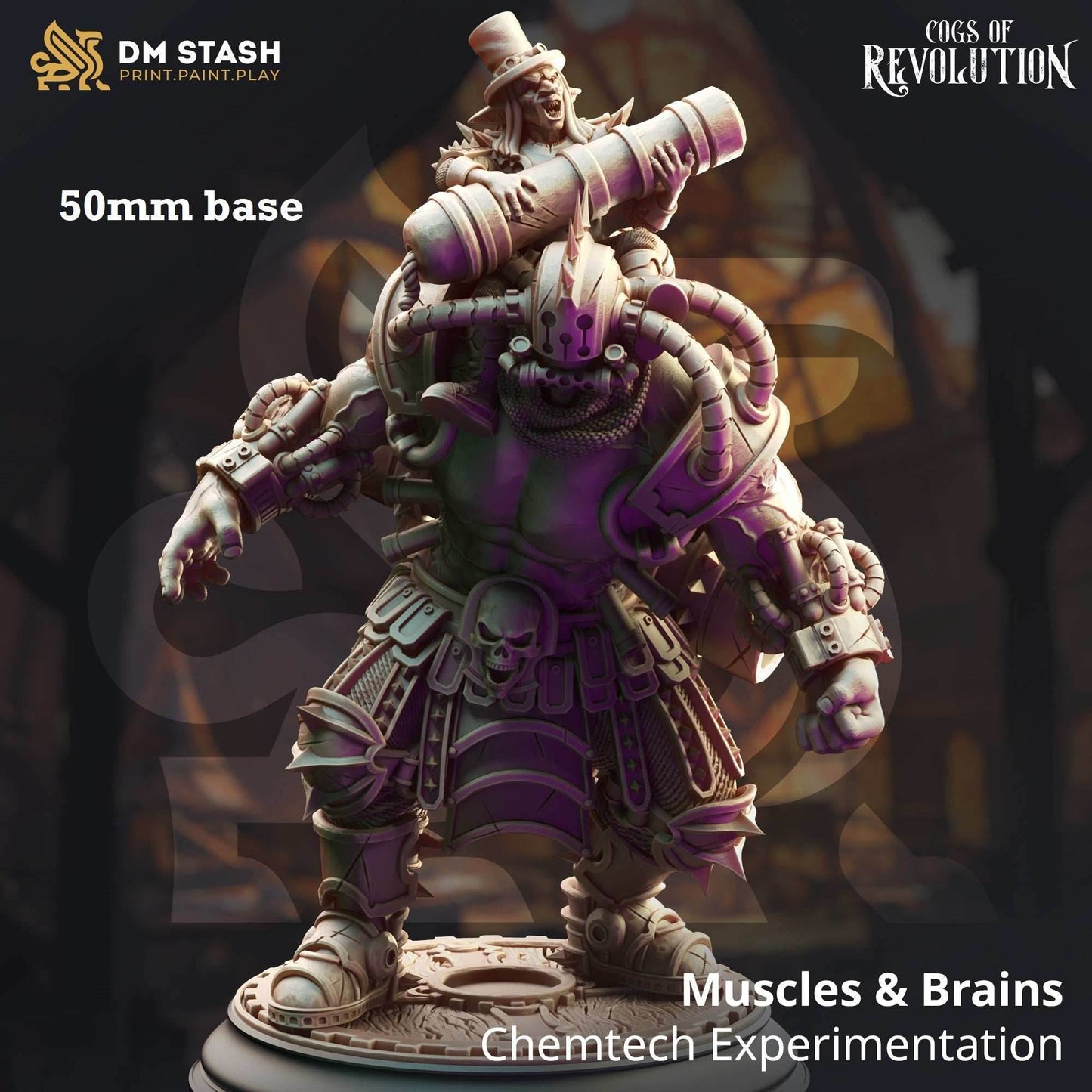 Muscles & Brains, Chemtech Experimentation (Goblin Artificer on Steampunk Abomination Mount) -
