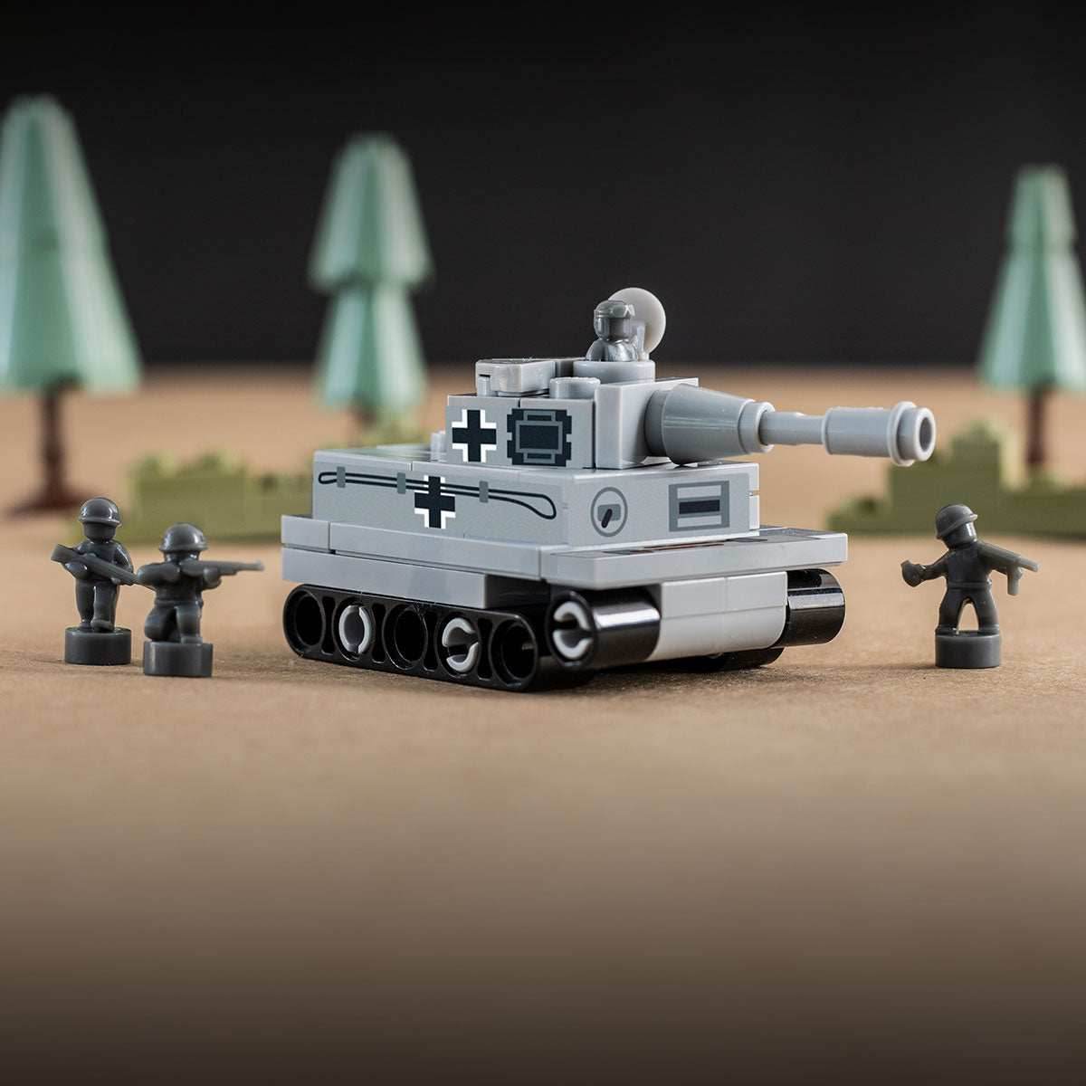 Custom Mini Panzer Tank made using LEGO parts - B3 Customs -