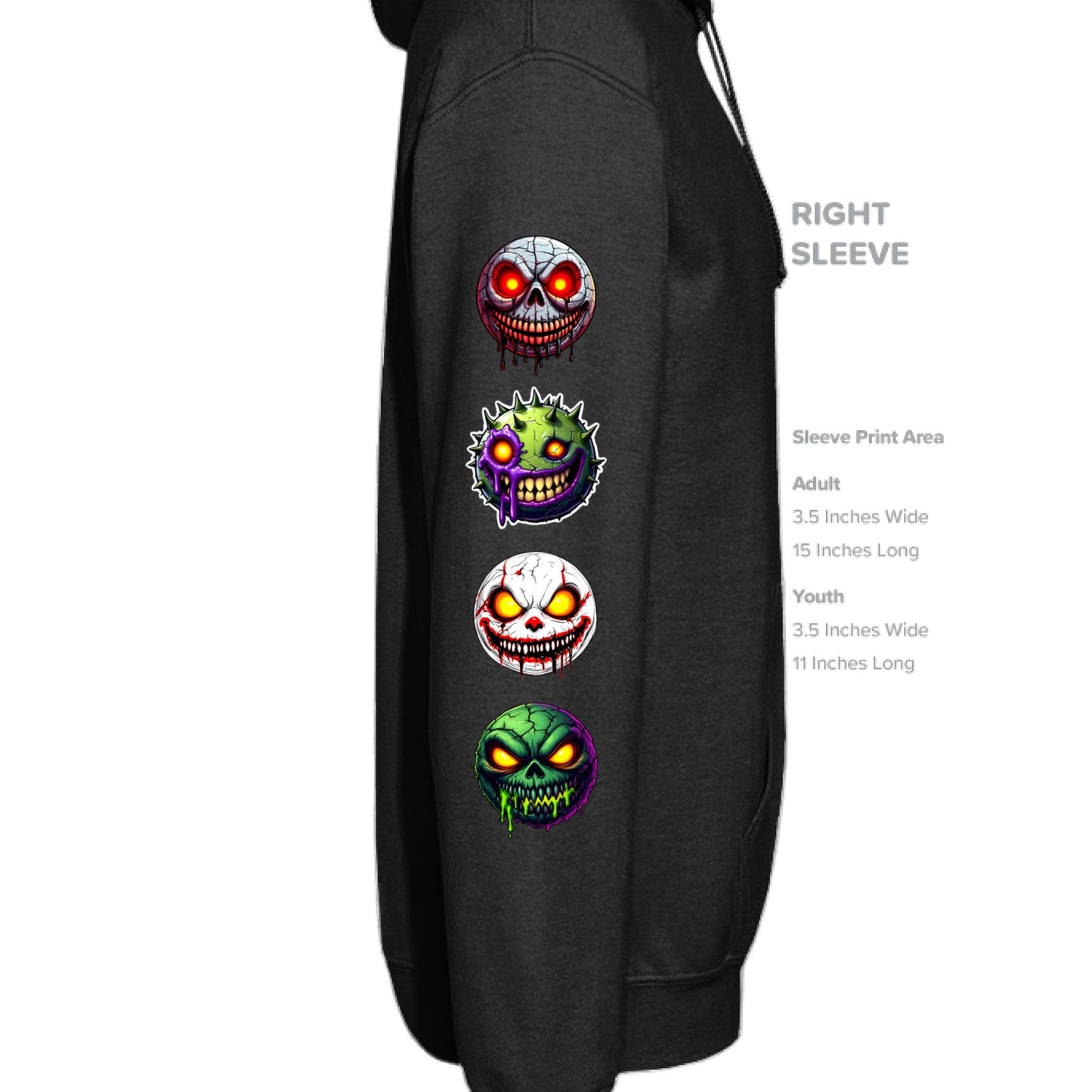 Grave Digs NecroNemoticons 46 Unisex Hoodie - BLACK / XS