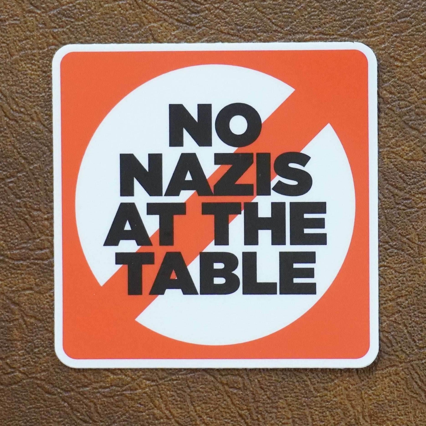 No Nazis at the Table Vinyl Sticker – Set the Tone for Inclusive Gaming -