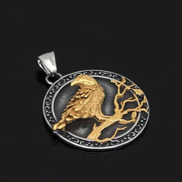 Vikings The Odin's Raven Stainless Steel Necklace -