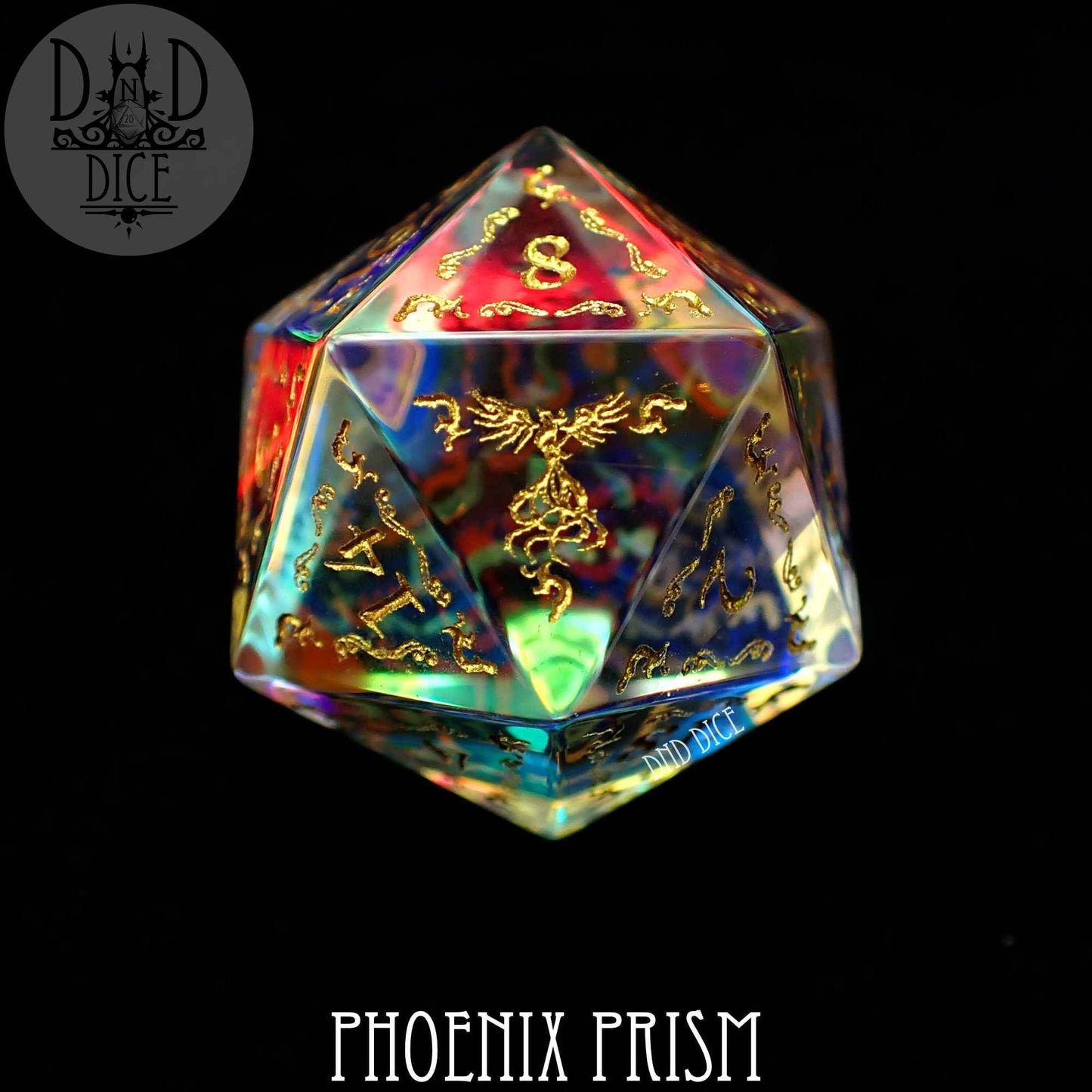 Phoenix Prism Glass Dice Set (Gift Box) -