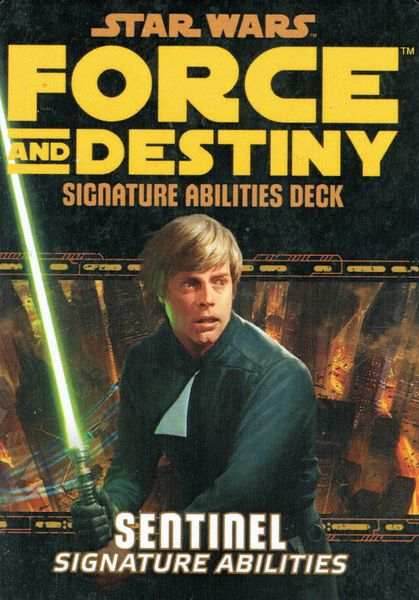 Star Wars: Force and Destiny: Sentinel Signature Abilities Deck -
