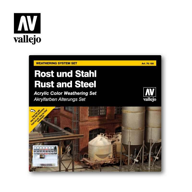 Model Color Set: Rust and Steel Weathering System -