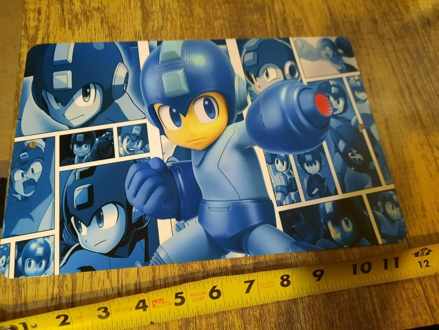 Mega Man Collage 8x12 Inch Metal Wall Sign Retro 1980s Arcade Video Game