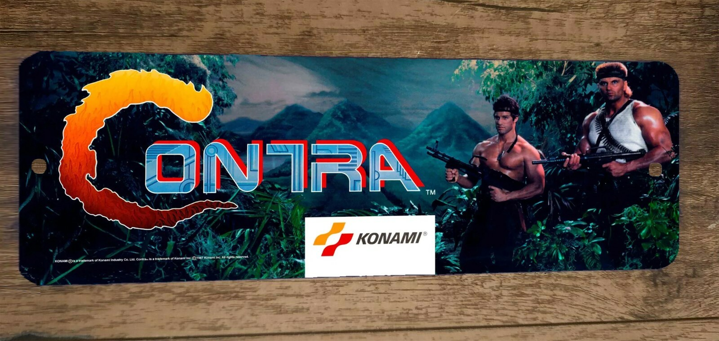 Contra Video Game 3x12 Metal Wall Sign Marquee Banner
