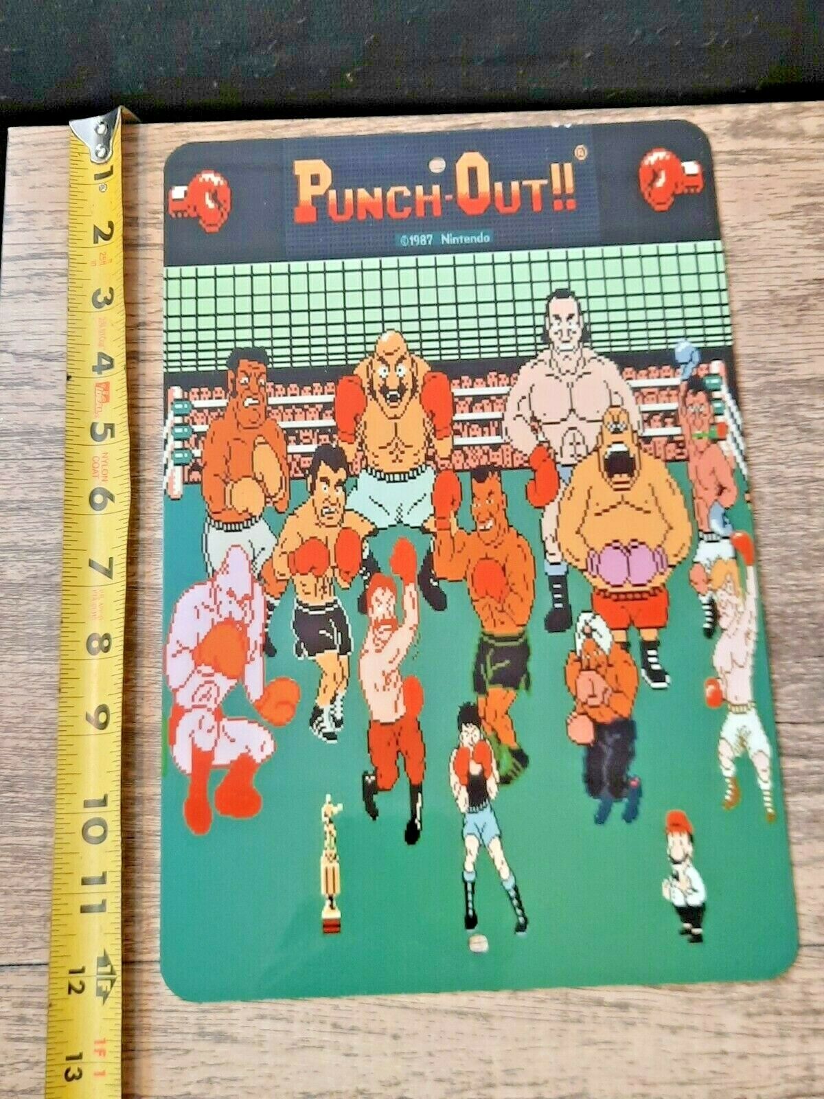 Punch Out Video Game 8x12 Metal Wall Sign Featuring Mike Tyson in a Classic Boxing Arcade Fighting Pose