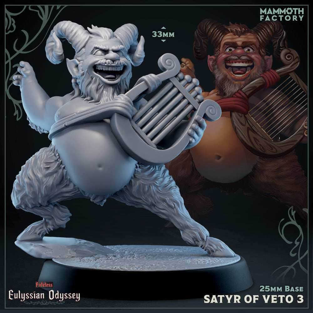 Satyr of Veto: Sculpt 3 (Male Satyr Bard) -