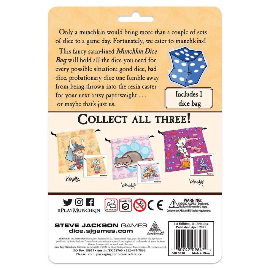 Dice Bag: Munchkin Unicorns -
