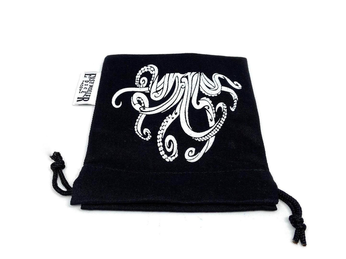 Small Cotton Twill Dice Bag - Tentacles Design -