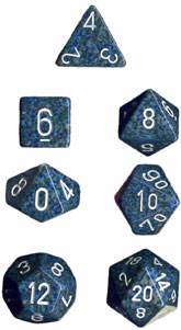 Speckled Polyhedral Sea 7-Die Set -